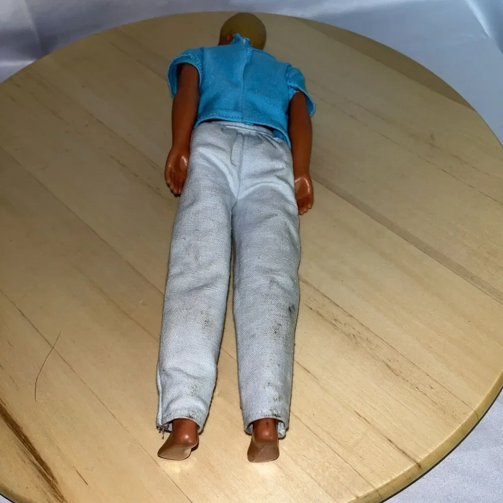 Ken Doll (Barbie) Molded Blonde Hair Blue Eyes 1968 Body/1983 head Vintage